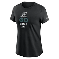 Women's Nike Black Philadelphia Eagles 2024 NFL Playoffs T-Shirt