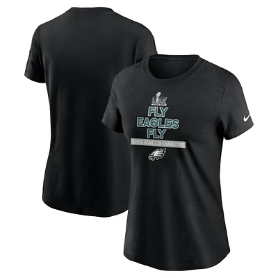 Women's Nike  Black Philadelphia Eagles Super Bowl LIX Champions Local T-Shirt