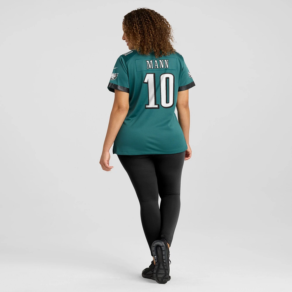 Women's Nike Braden Mann Midnight Green Philadelphia Eagles Team Game Jersey