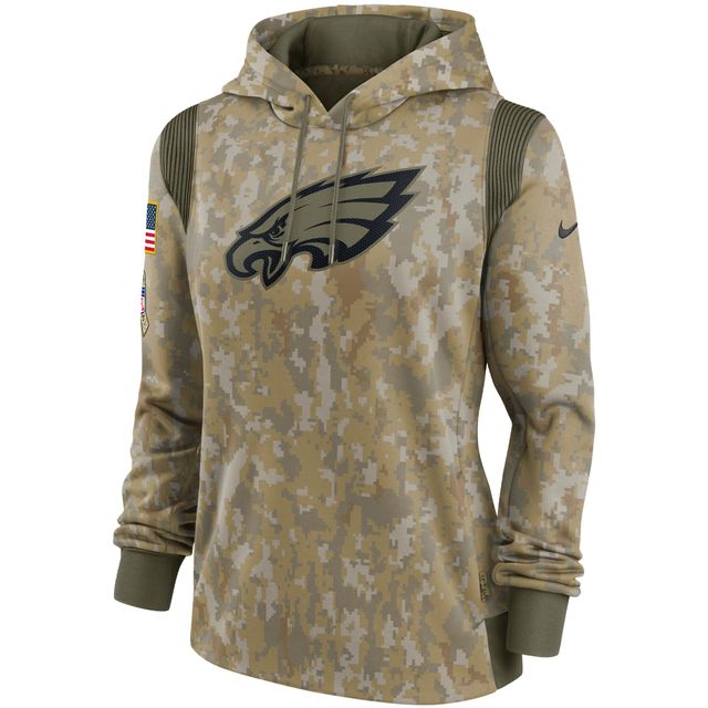 Nike Camo Philadelphia Eagles 2021 Salute To Service - Chandail à capuchon Therma Performance