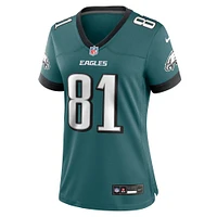 Women's Nike Grant Calcaterra Midnight Green Philadelphia Eagles Team Game Jersey