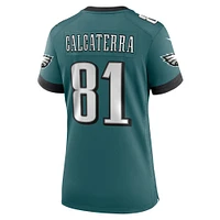 Women's Nike Grant Calcaterra Midnight Green Philadelphia Eagles Team Game Jersey