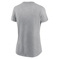 Women's Nike  Heather Gray Philadelphia Eagles 2024 NFC Champions Locker Room Trophy Collection T-Shirt