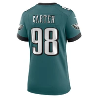 Women's Nike Jalen Carter Midnight Green Philadelphia Eagles Team Game Jersey