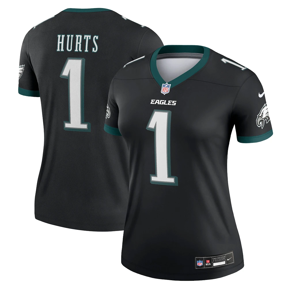 Women's Nike Jalen Hurts Black Philadelphia Eagles Alternate Legend Player Performance Top