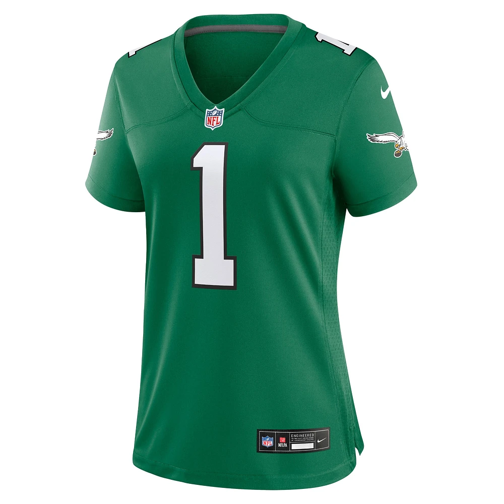 Women's Nike Jalen Hurts Kelly Green Philadelphia Eagles Game Player Jersey