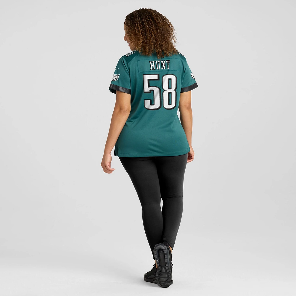 Women's Nike Jalyx Hunt Midnight Green Philadelphia Eagles Team Game Jersey