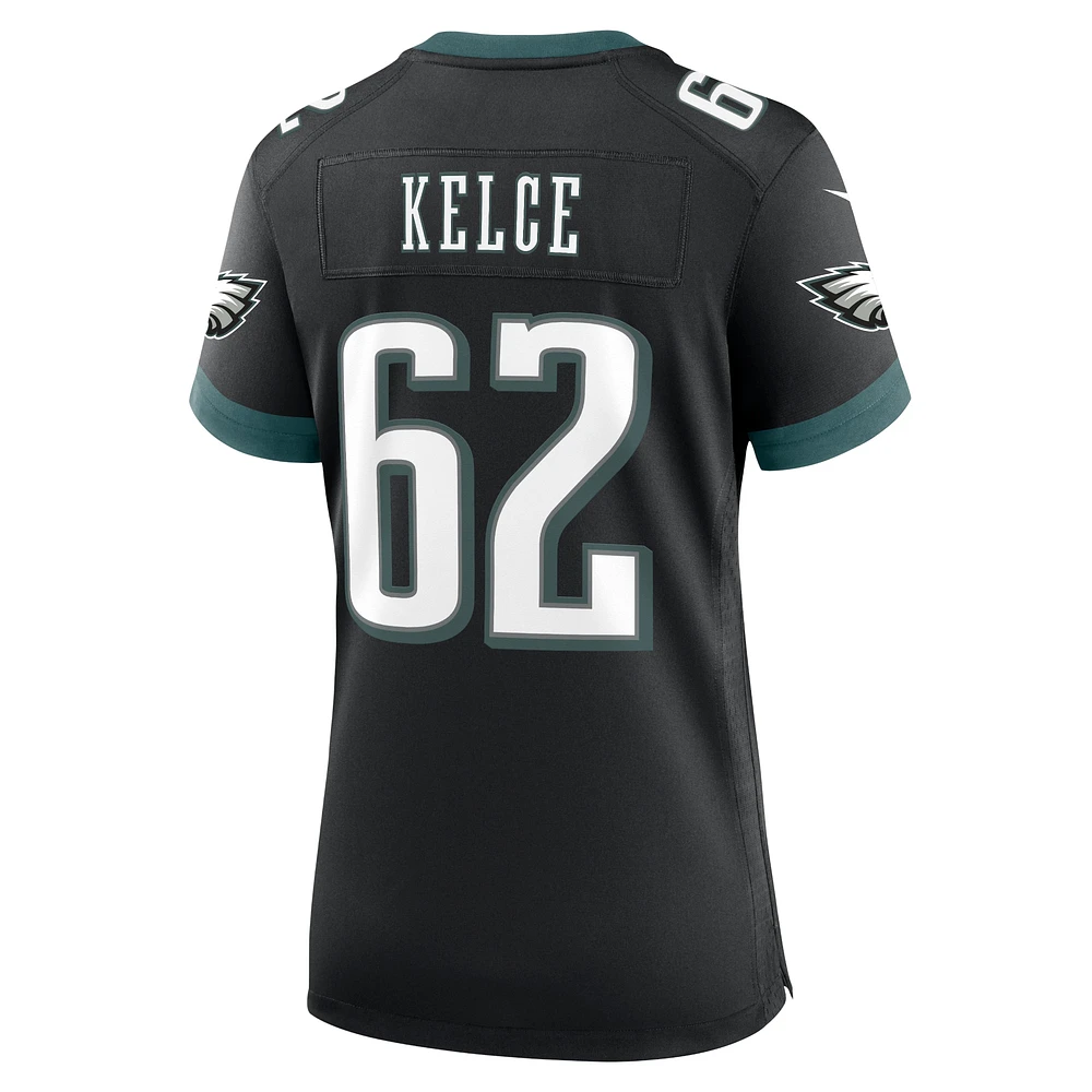 Women's Nike Jason Kelce Black Philadelphia Eagles Alternate Game Jersey