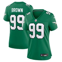 Women's Nike Jerome Brown Kelly Green Philadelphia Eagles Alternate Game Jersey