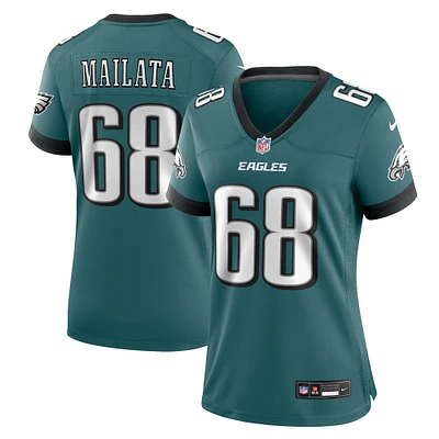 Maillot de match Nike Jordan Mailata Midnight Green Philadelphia Eagles pour femme