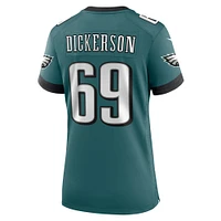 Women's Nike Landon Dickerson Midnight Green Philadelphia Eagles Team Game Jersey