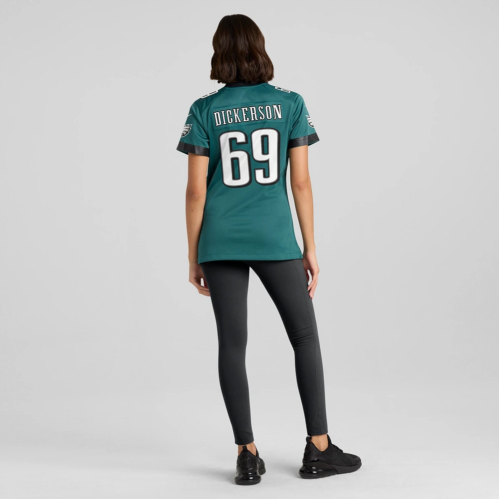 Women's Nike Landon Dickerson Midnight Green Philadelphia Eagles Team Game Jersey