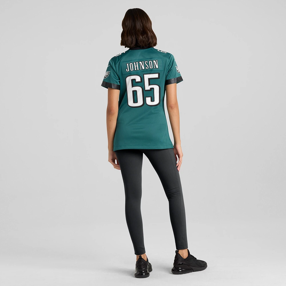 Women's Nike Lane Johnson Midnight Green Philadelphia Eagles Team Game Jersey