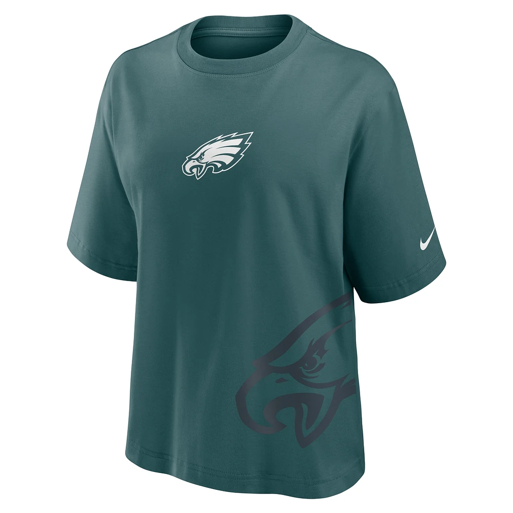 Women's Nike Midnight Green Philadelphia Eagles Boxy T-Shirt