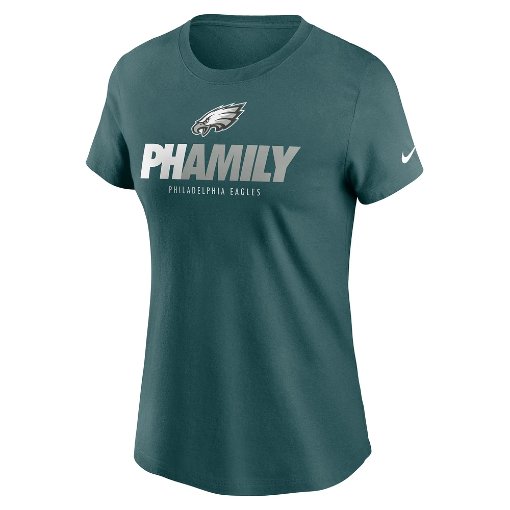 Women's Nike Midnight Green Philadelphia Eagles Hometown Local Pack T-Shirt