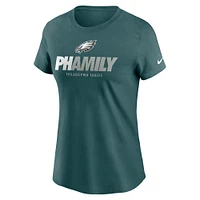 Women's Nike Midnight Green Philadelphia Eagles Hometown Local Pack T-Shirt