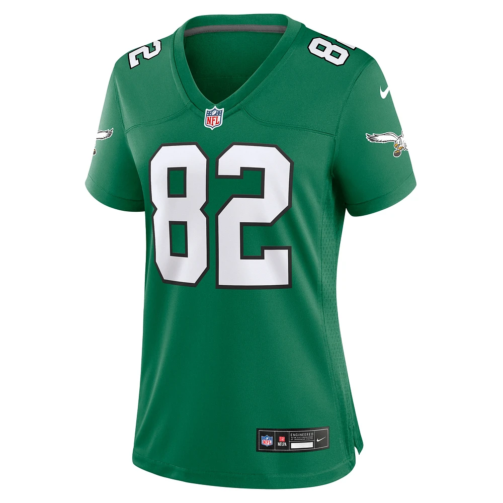 Maillot de match alternatif des Eagles Philadelphie Nike Mike Quick Kelly vert pour femme