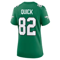 Maillot de match alternatif des Eagles Philadelphie Nike Mike Quick Kelly vert pour femme