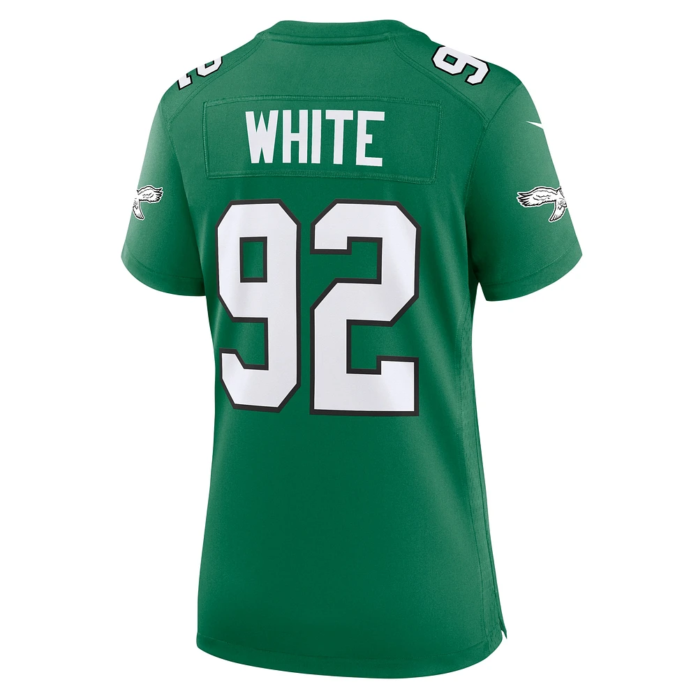 Women's Nike Reggie White Kelly Green Philadelphia Eagles Alternate Game Jersey