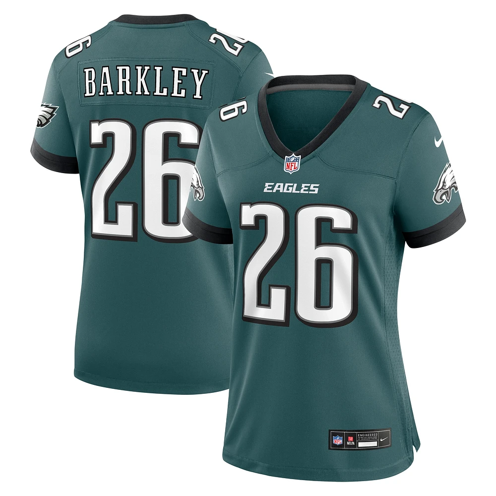 Women's Nike Saquon Barkley Midnight Green Philadelphia Eagles Game Player Jersey