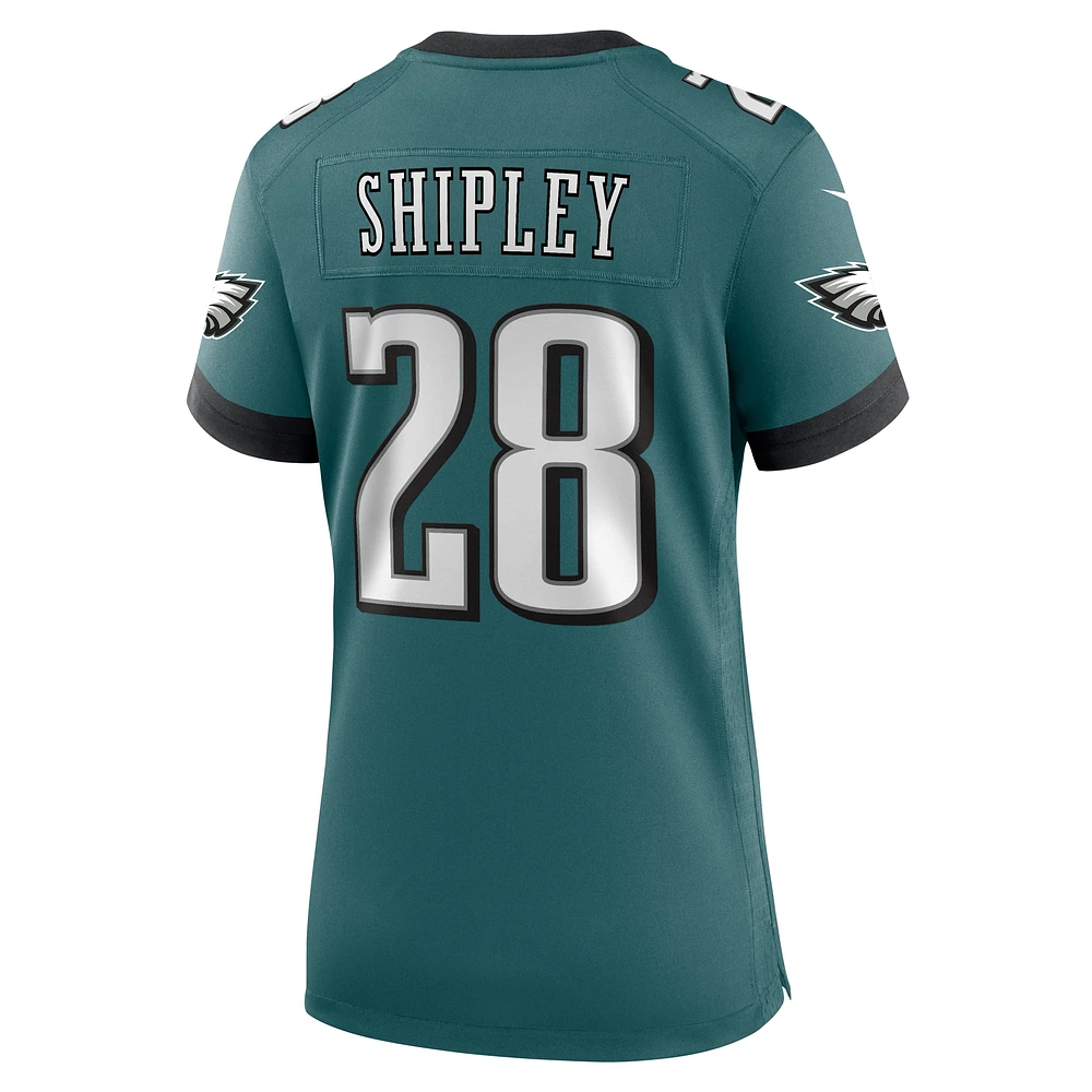 Women's Nike Will Shipley Midnight Green Philadelphia Eagles Team Game Jersey
