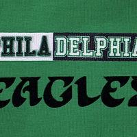 Women's Pro Standard Kelly Green Philadelphia Eagles Split Logo Full-Zip Hoodie