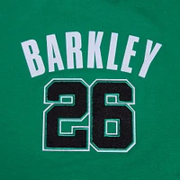 Women's Pro Standard Saquon Barkley Kelly Green Philadelphia Eagles Player Name & Number Cropped Boxy T-Shirt