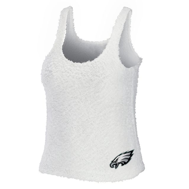 WEAR by Erin Andrews Crème Philadelphia Eagles Ensemble débardeur et pantalon confortable à encolure dégagée grande taille pour femmes