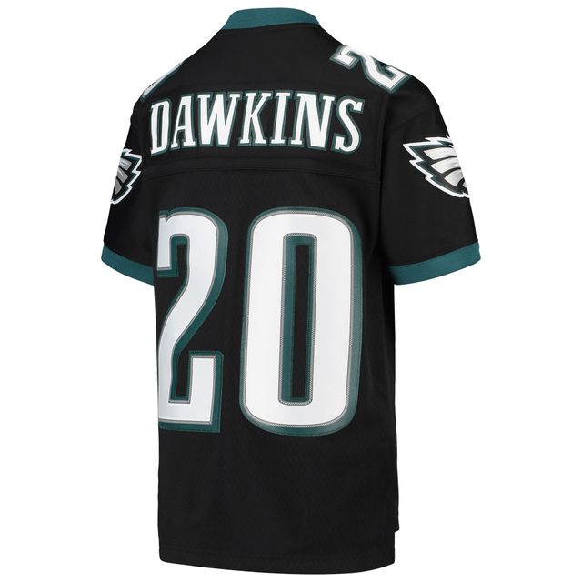 Maillot de joueur retraité Mitchell & Ness Brian Dawkins noir Philadelphia Eagles 2004 Legacy pour jeune