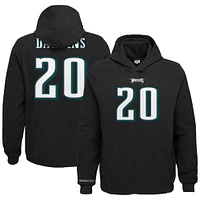 Youth Mitchell & Ness Brian Dawkins Black Philadelphia Eagles Retired Player Name Number Pullover Hoodie