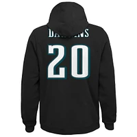 Youth Mitchell & Ness Brian Dawkins Black Philadelphia Eagles Retired Player Name Number Pullover Hoodie
