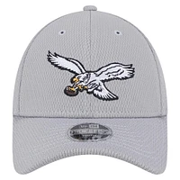 Youth New Era Gray Philadelphia Eagles Main 9FORTY Adjustable Hat