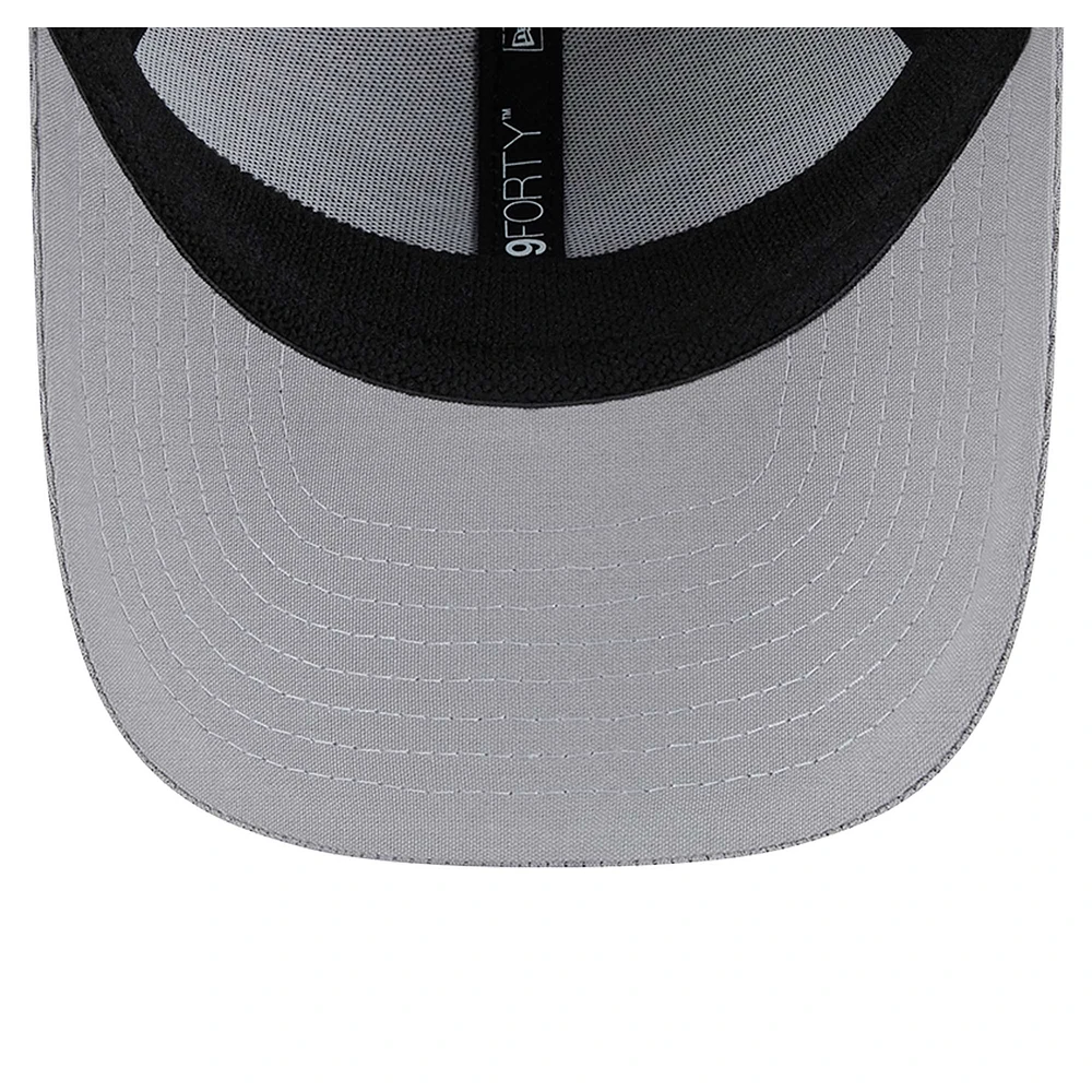 Youth New Era Gray Philadelphia Eagles Main 9FORTY Adjustable Hat