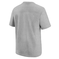 Youth Nike Heather Gray Philadelphia Eagles 2024 NFC Champions Locker Room Trophy Collection T-Shirt