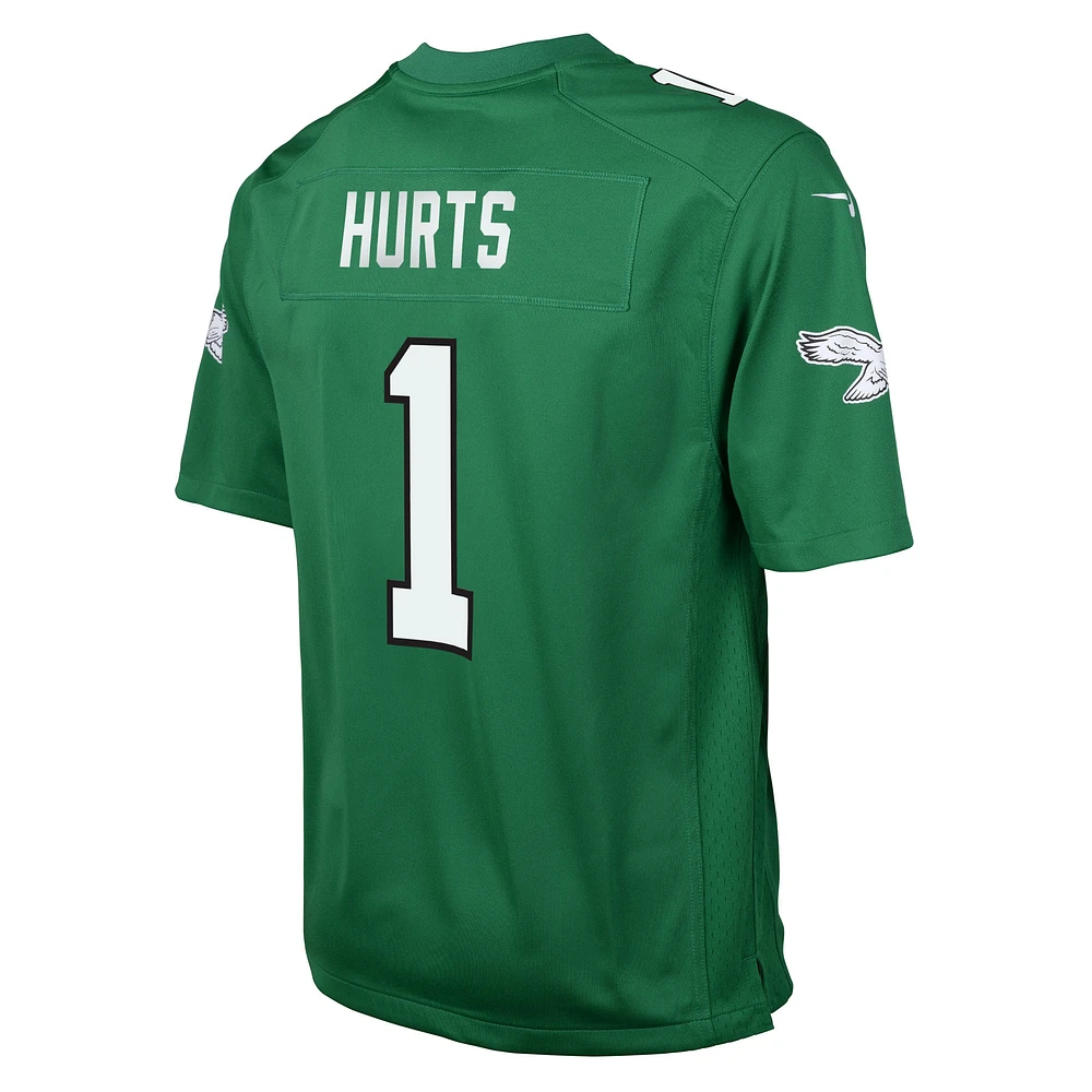 Youth Nike Jalen Hurts Kelly Green Philadelphia Eagles Alternate Game Jersey