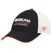 Men's Fanatics Black Philadelphia Flyers Adjustable Meshback Hat