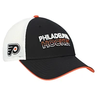 Men's Fanatics Black Philadelphia Flyers Adjustable Meshback Hat