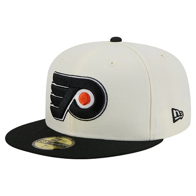 Casquette ajustée bicolore chromée 59FIFTY des Flyers de Philadelphie New Era pour homme