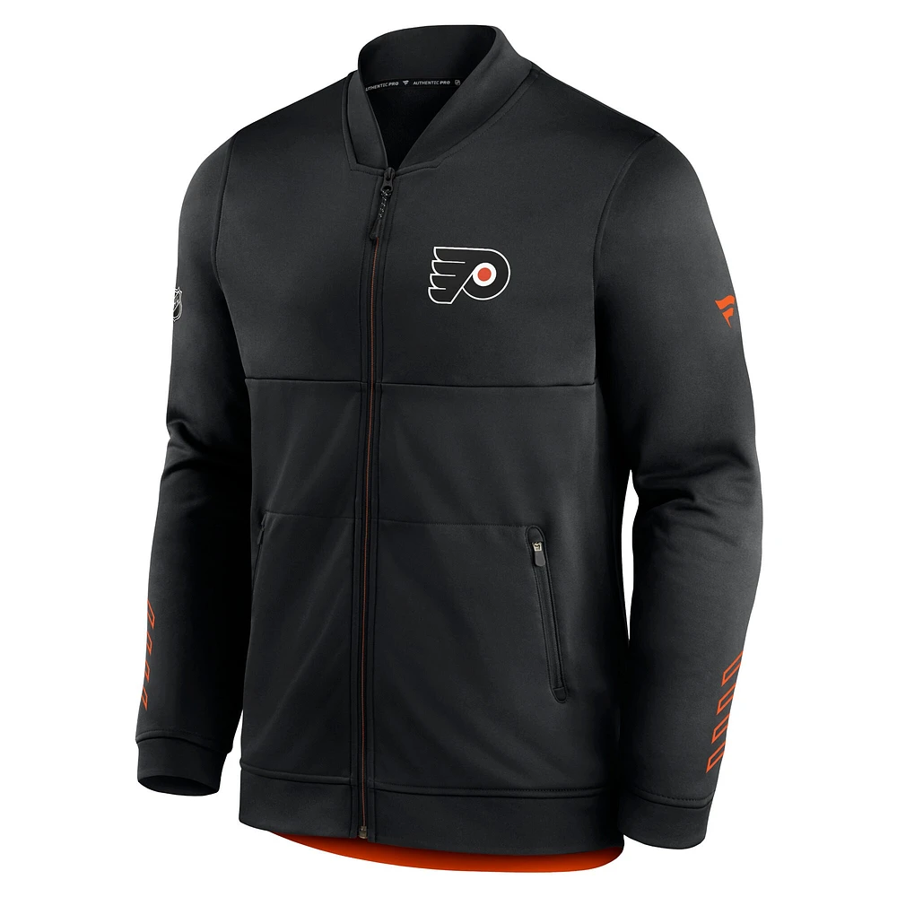 Men's Black Philadelphia Flyers Locker Room Full-Zip Jacket