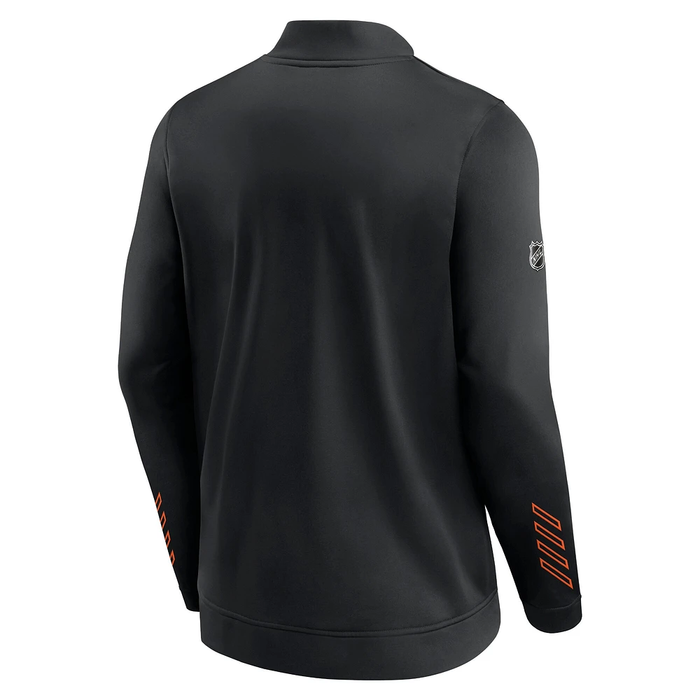 Men's Black Philadelphia Flyers Locker Room Full-Zip Jacket