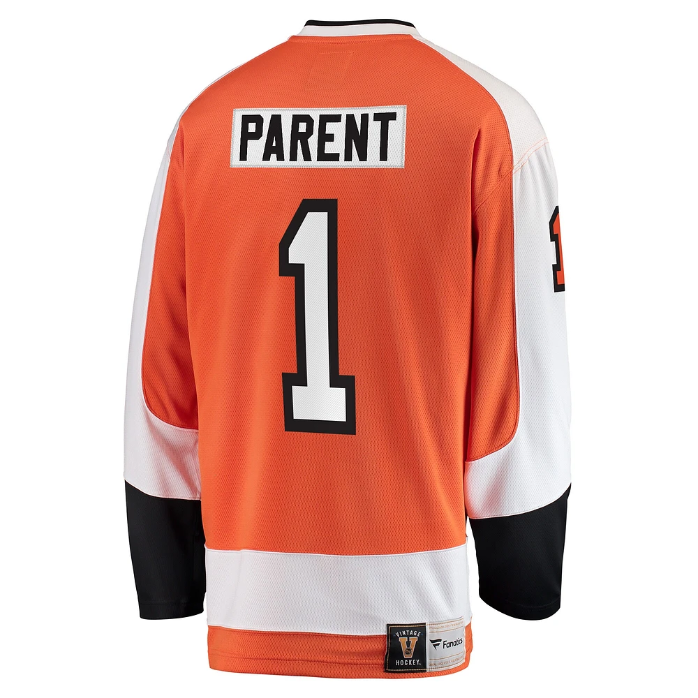 Men's Fanatics Bernie Parent Orange Philadelphia Flyers Premier Breakaway Retired Player Jersey