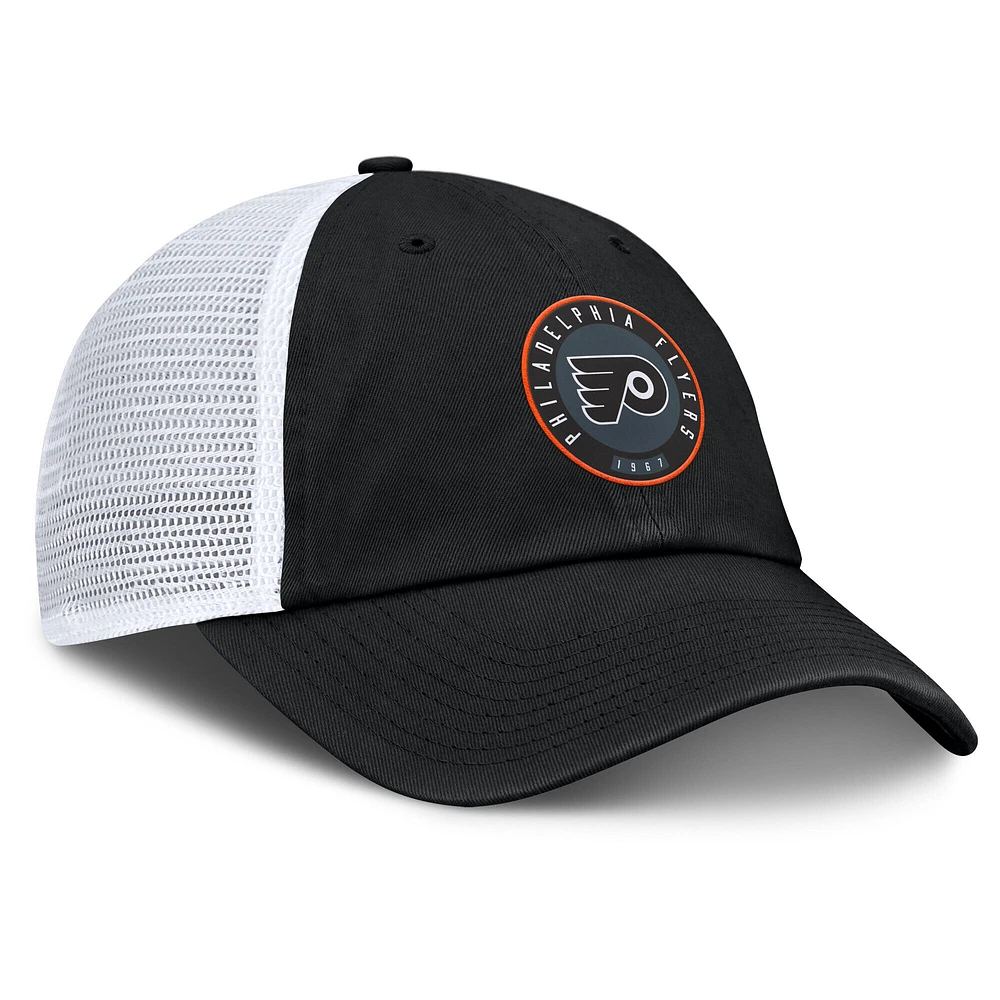 Men's Fanatics  Black/Gray Philadelphia Flyers Averie Trucker Adjustable Hat