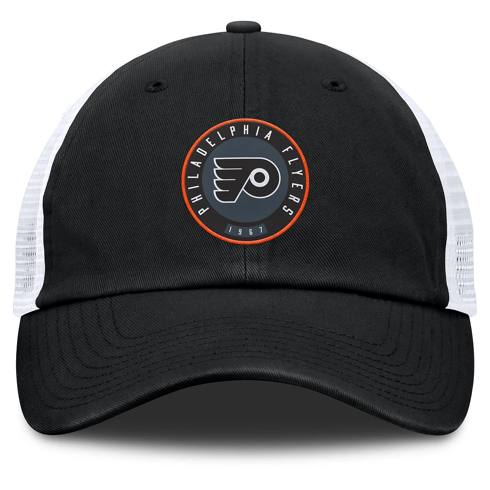 Men's Fanatics  Black/Gray Philadelphia Flyers Averie Trucker Adjustable Hat