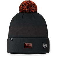 Men's Fanatics Black Philadelphia Flyers 2024 NHL Draft Cuffed Knit Hat with Pom