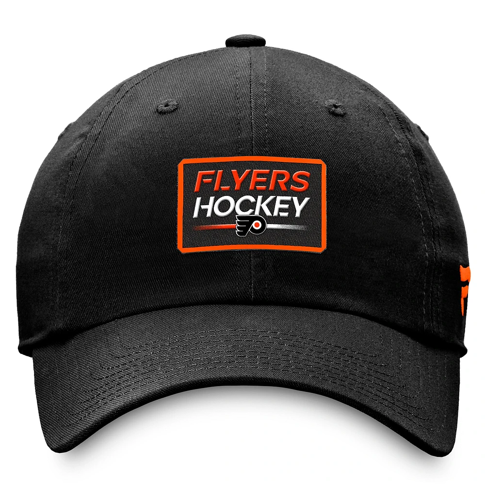 Men's Fanatics  Black Philadelphia Flyers Authentic Pro Prime Adjustable Hat