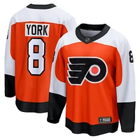 Men's Fanatics Cam York Orange Philadelphia Flyers Home Breakaway Jersey