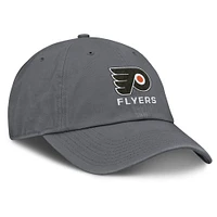Men's Fanatics Charcoal Philadelphia Flyers Washed Adjustable Hat