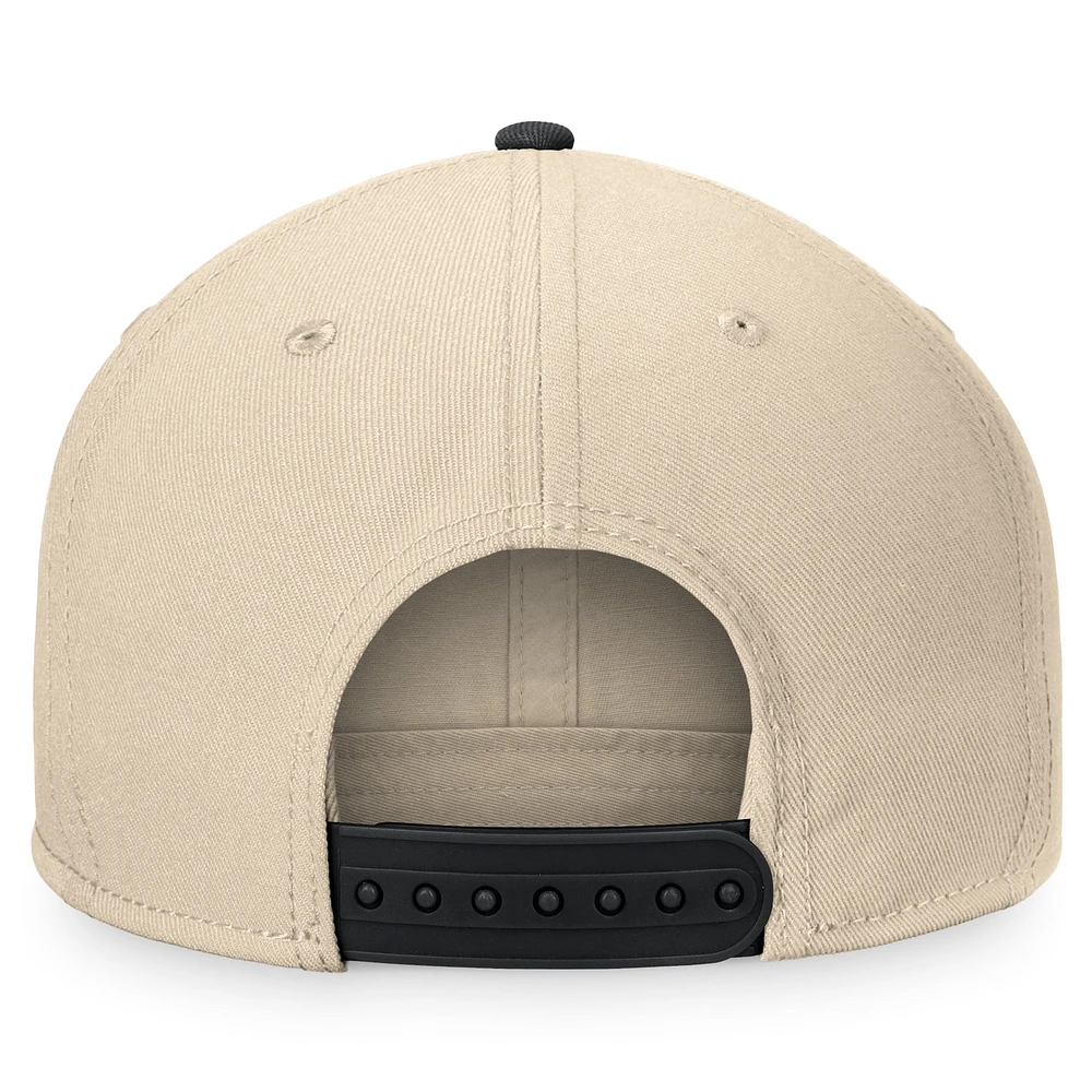 Men's Fanatics Cream/Black Philadelphia Flyers Goalaso Snapback Hat