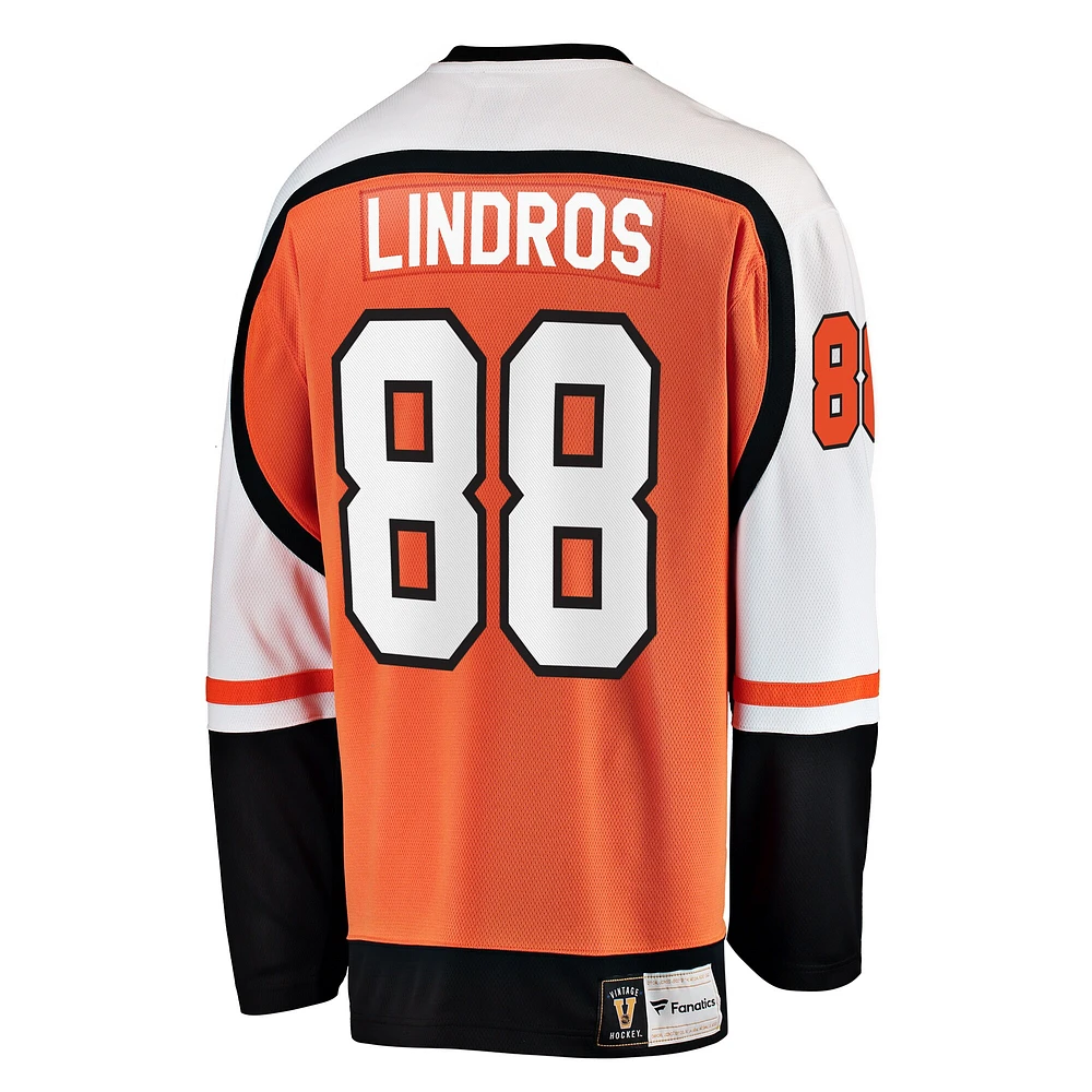 Men's Fanatics Eric Lindros Orange Philadelphia Flyers Premier Breakaway Retired Player Jersey
