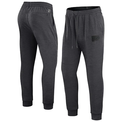 Pantalon de survêtement authentique Pro Road Jogger Fanatics Heather Charcoal pour hommes des Flyers Philadelphie